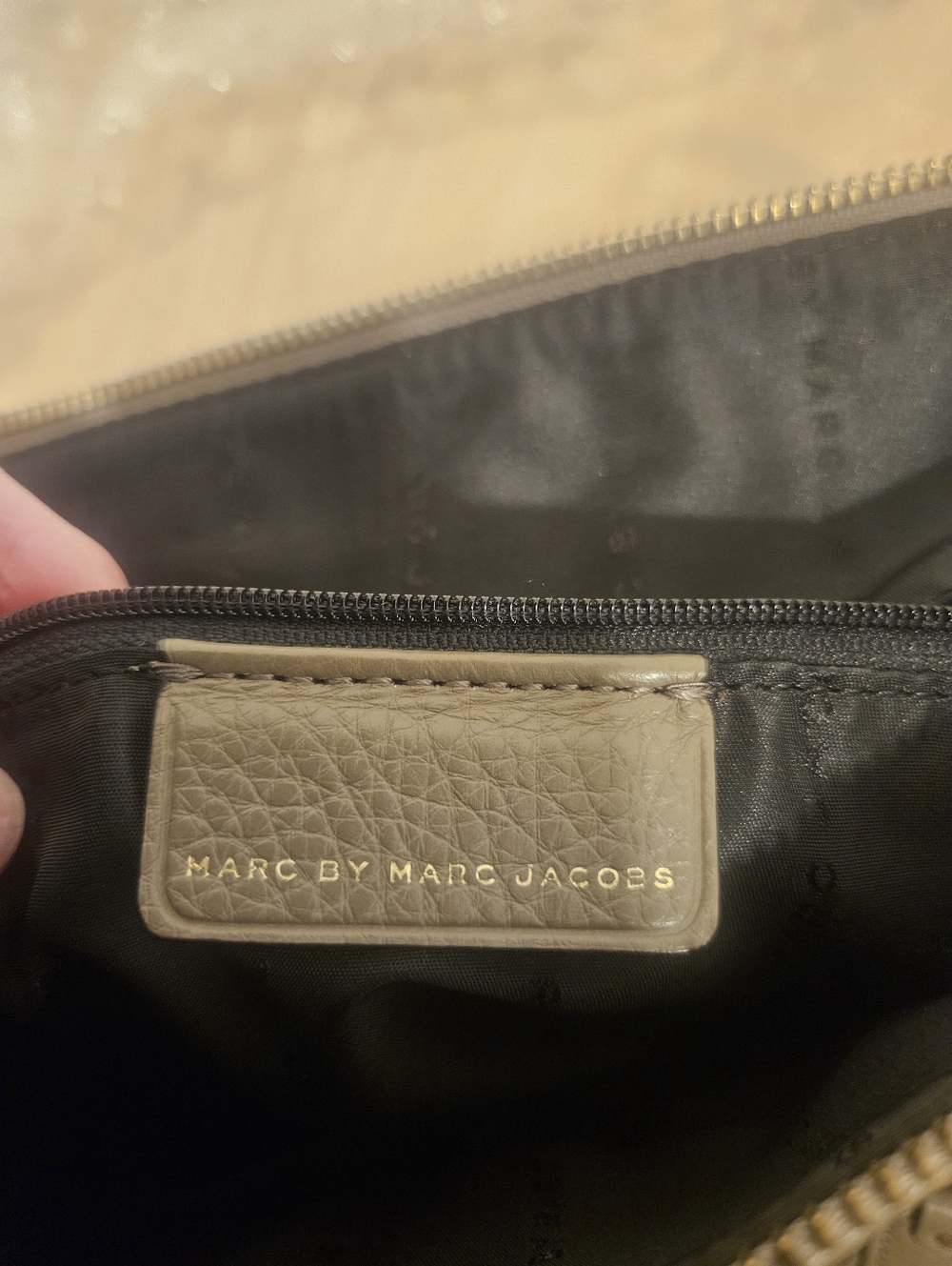  Marc by Marc Jacobs Puma Taupe Cowhide Leather Tote Legacy Bag - Picture 8 of 10